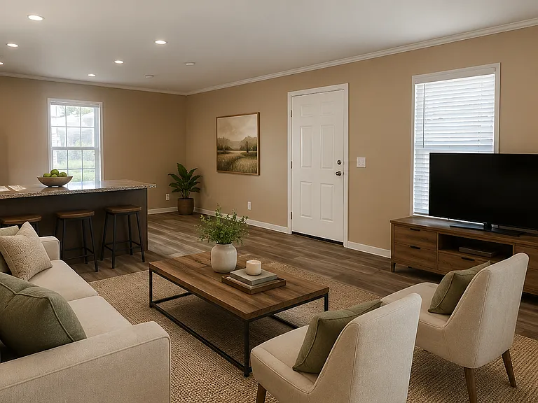 staged living room