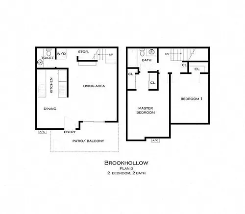 Floor plan Plan D - Town Houses