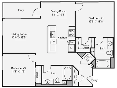 Floor plan B13
