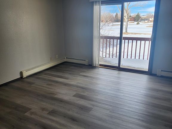 Hot water heat and deck off Living room