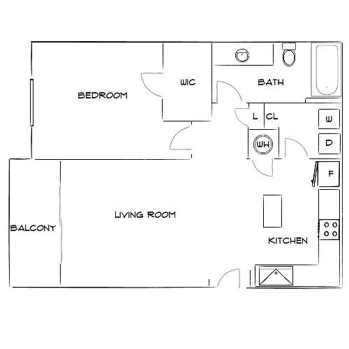 Floor plan Design 1B