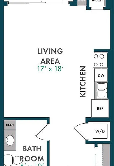 Floor Plan X | Domain | Apartments in Madison, WI Floor Plan X | Domain | Apartments in Madison, WI
