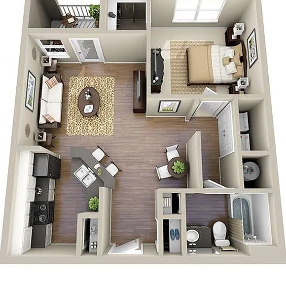1 Bedroom | 1 Bath | 702 SF 1 Bedroom | 1 Bath | 702 SF