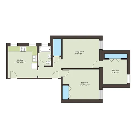 Floor plan hrpc-2ba
