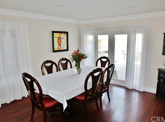 Dining Room with French doors to back yard
