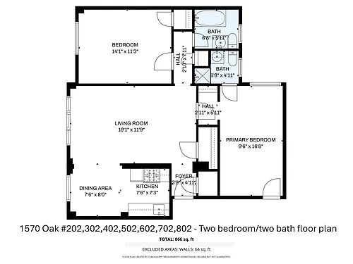 Floor plan Two Bedroom