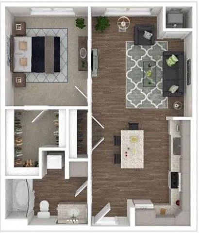 Floor plan One Bedroom