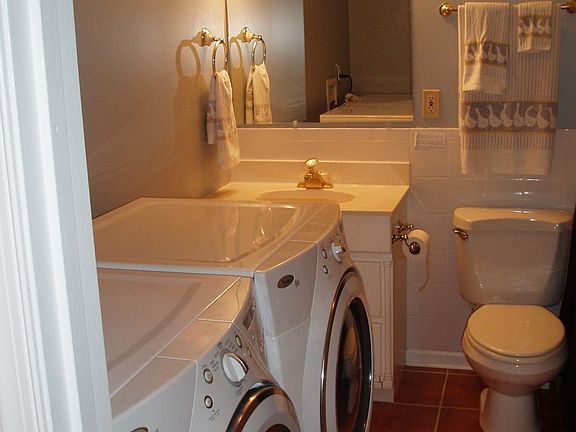 New full bath and laundry