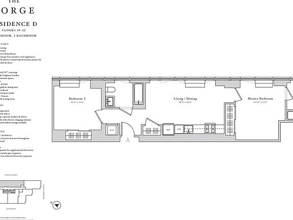 2nd image of 44-28 Purves St Penthouse 1D