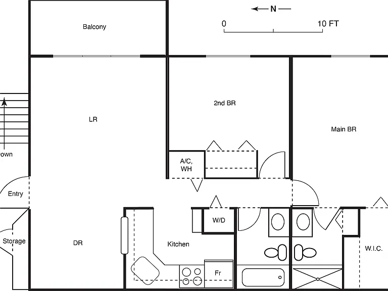 Floor plan; parking lot and preserve at top!