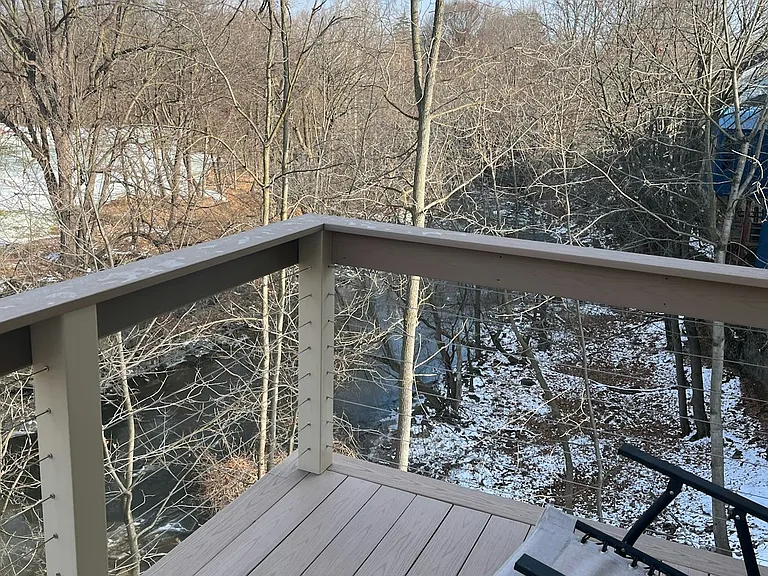deck view in winter