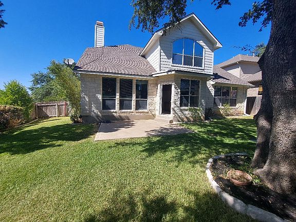 BEAUTIFUL SHADED BACK YARD WITH LARGE PATIO