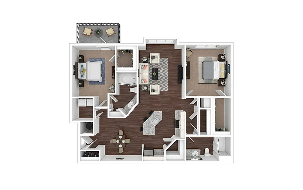 Floor plan Brookhaven - Renovated