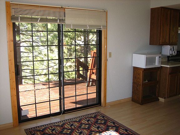 Dining with slider out to deck