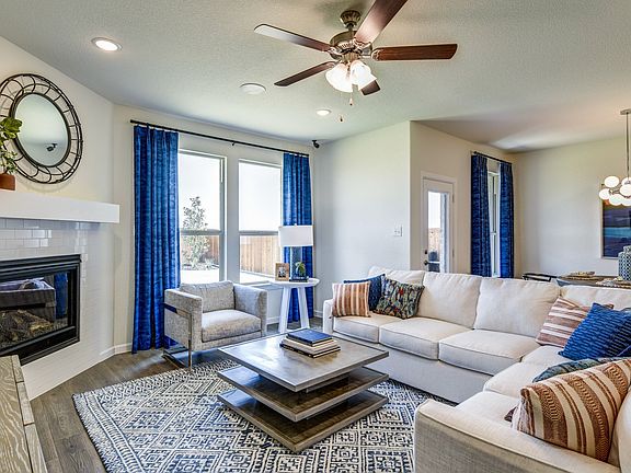 Fireplace in great room