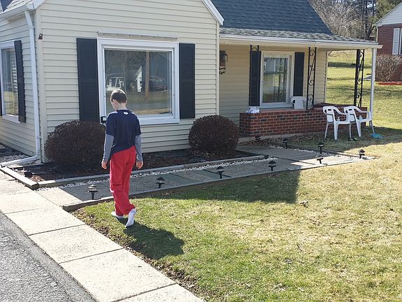 The front of the house