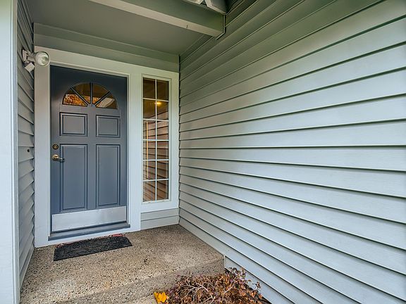Private garage and entry.