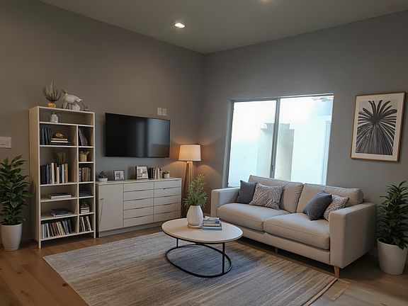 Living Room with Large Window (lots of light)