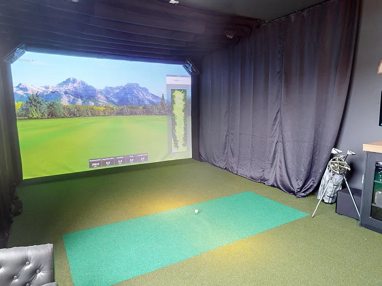 Experience ultimate leisure in this stylish entertainment lounge, perfect for gatherings.