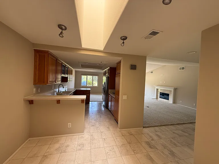 Kitchen, Nook, Dining room & Grand room with view of golf course