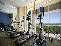 Private gym with a view