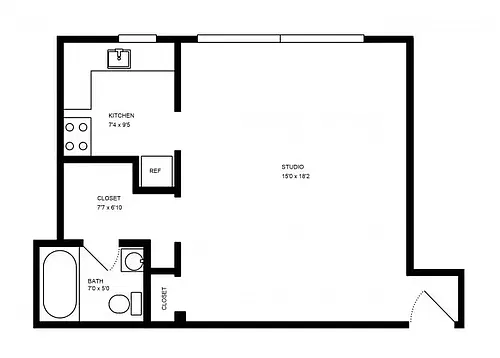 Floor plan Studio