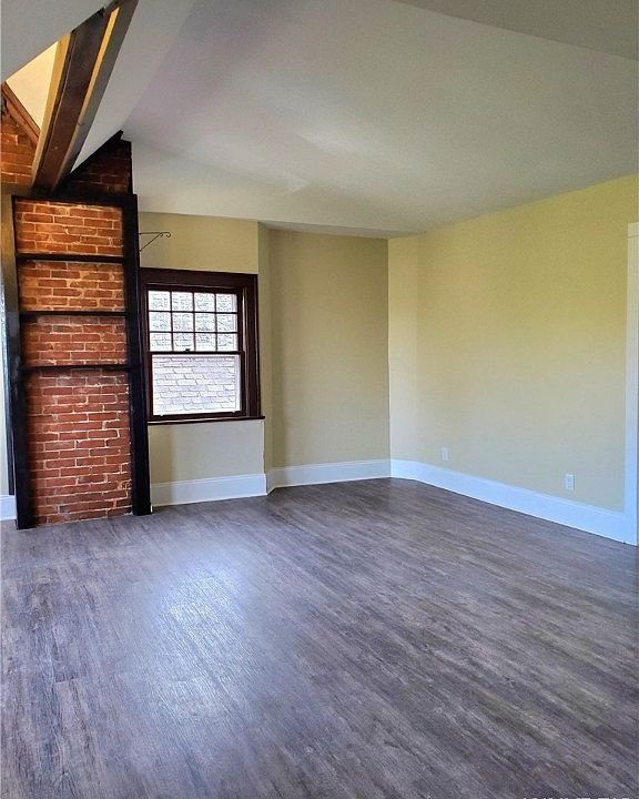 Living space on other side of kitchen