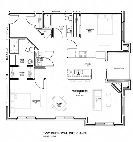 Floor plan Exterior 2 Bed