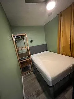 Queen size bed with storage under