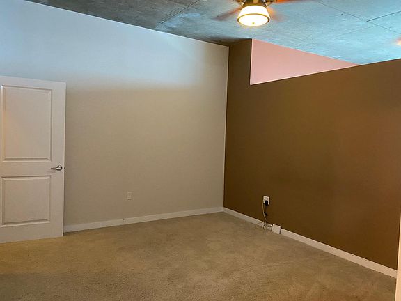 Freshly painted bedroom.
