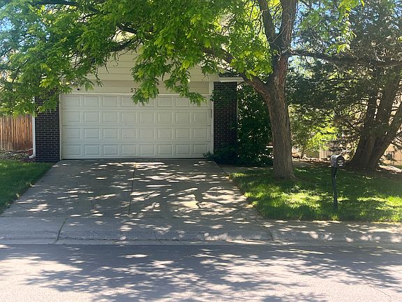 front of house (garage door)