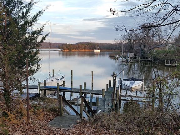 Your view east to your docks