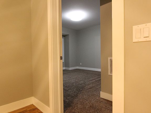 Bedroom door way off the living room.