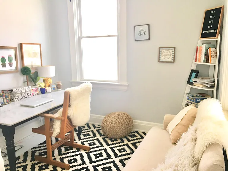 Additional room on the first floor room can be used as an office, playroom or bedroom.