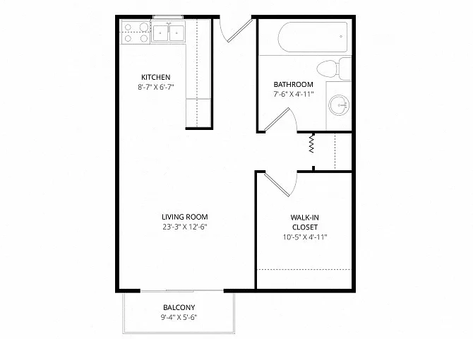 Floor plan Studio