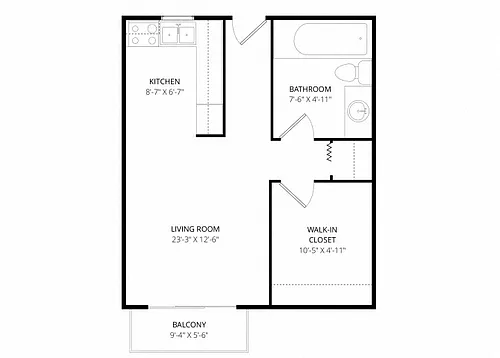 Floor plan Studio