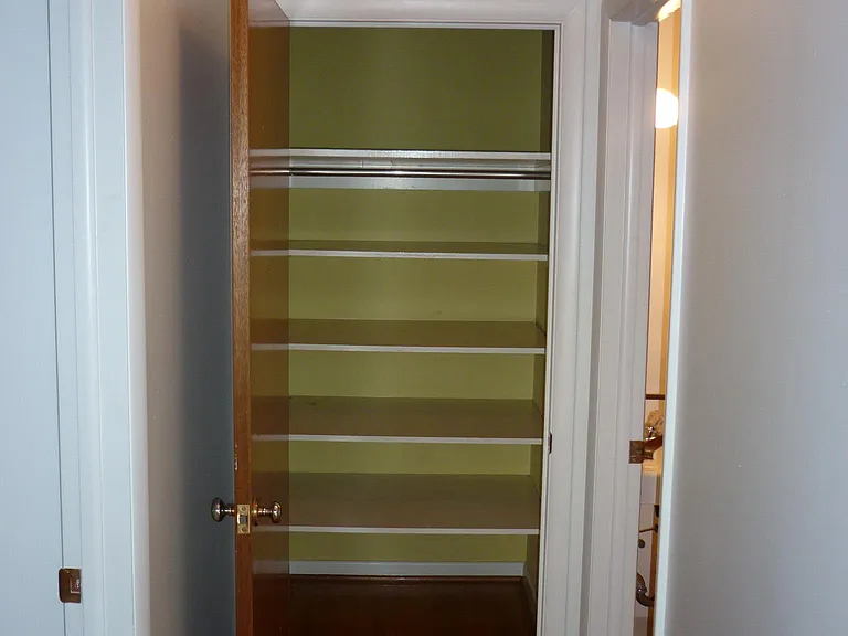 Spacious storage closet