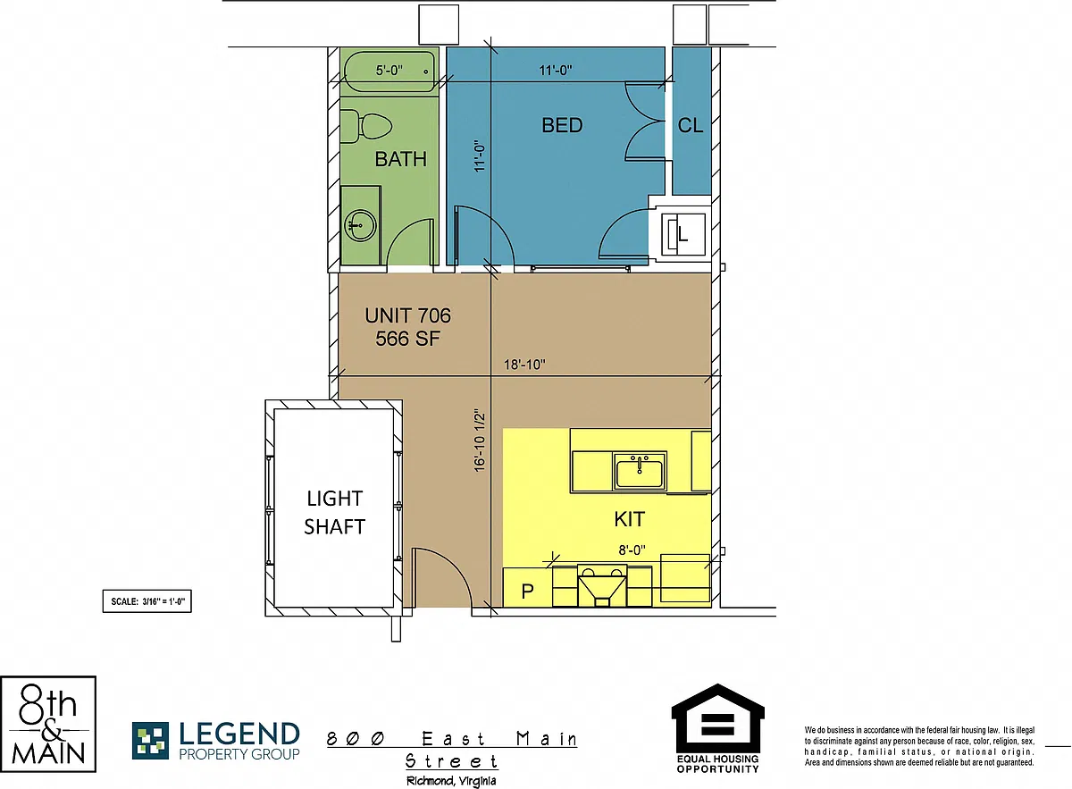 Floor plan 8th and Main 706