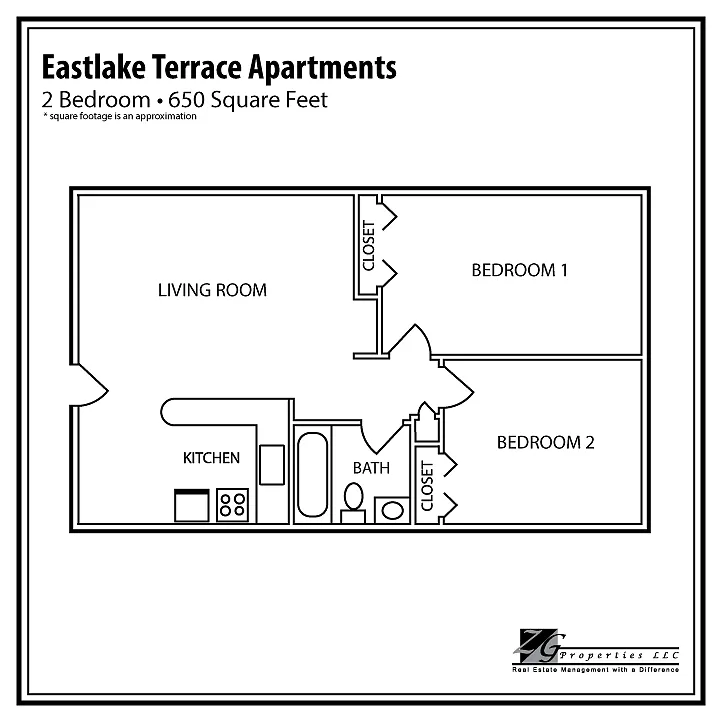 Floor plan 2 Bedroom