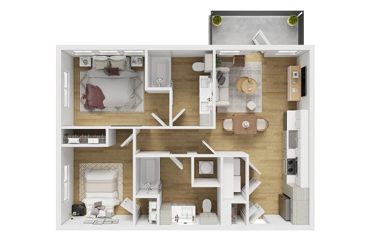 Floor plan B1 70
