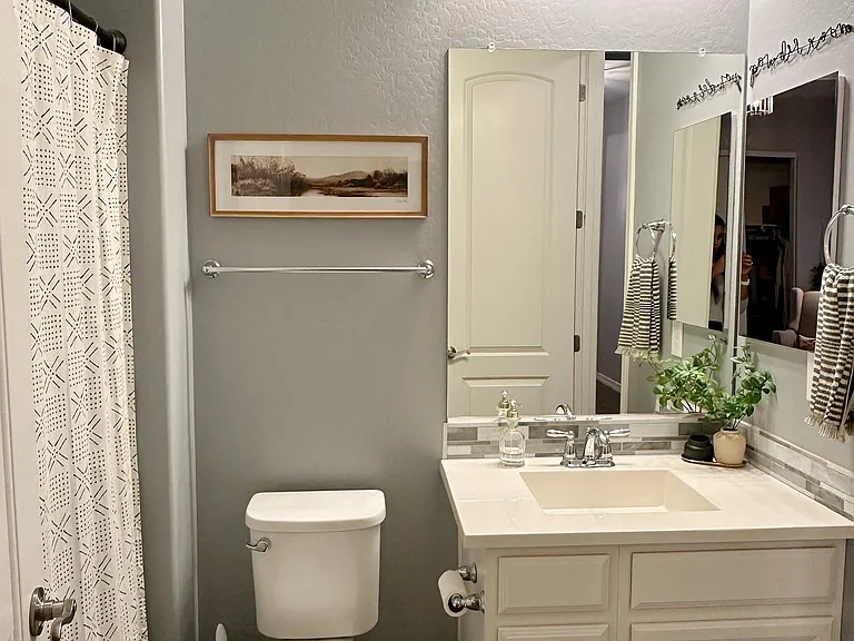 Third Bathroom with shower. Accesible from 3rd bedroom and hallway.