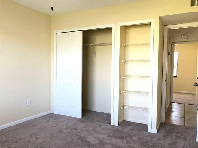 Closets in Primary Bedroom.
