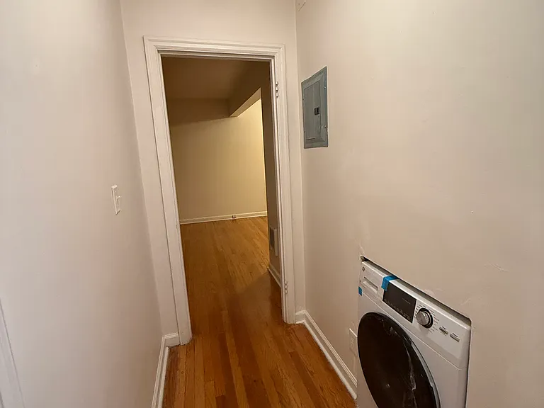 Hallway w/ new W/D
