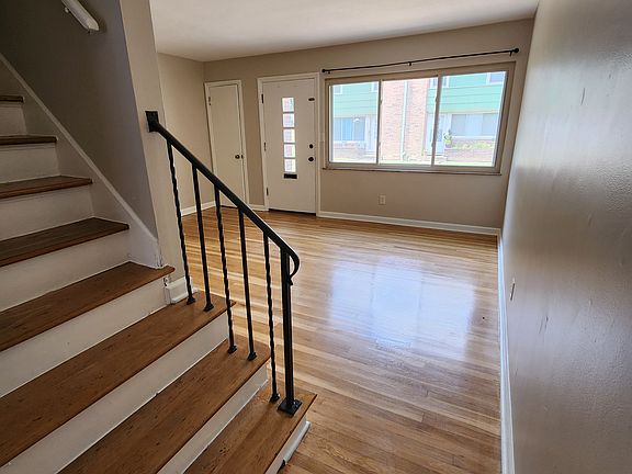 Bottom of stairs to family room
