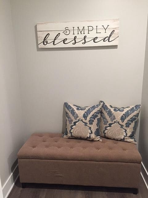 Entry nook from garage