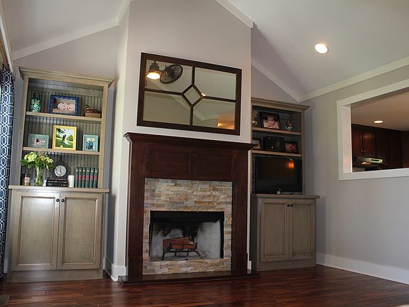 wood-burning fireplace