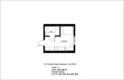 Studio, 257 sqft, $2,200 — Photo 2