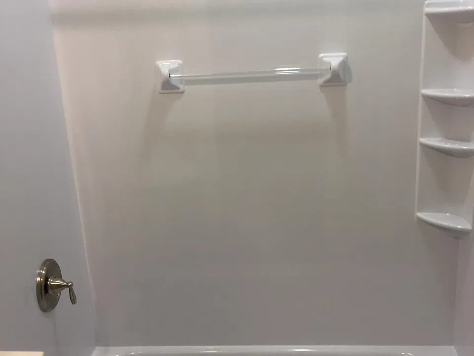 Bathroom with recently renovated tub/shower