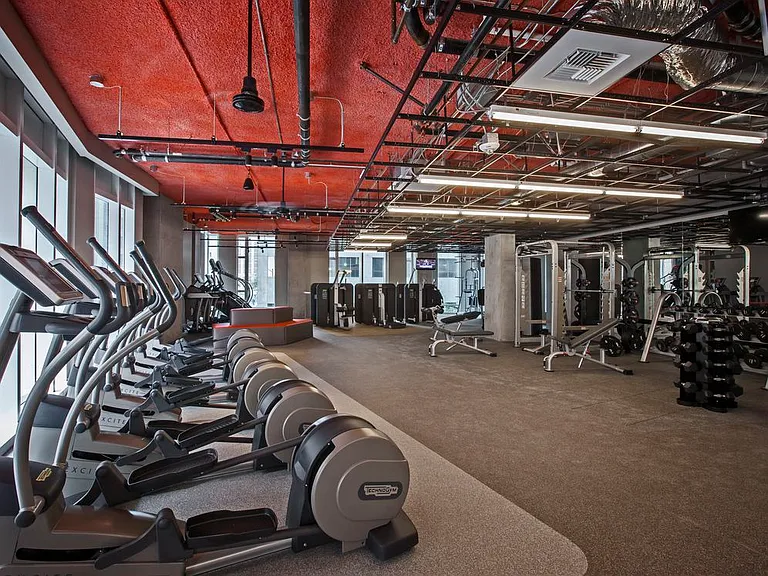 Fitness center with cardio and strength equipment