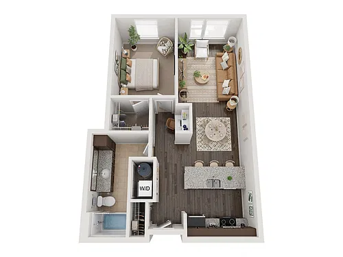 Floor plan 1X1 C